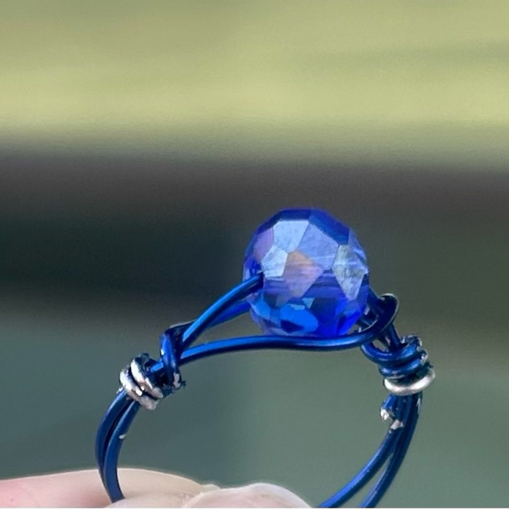 Handmade copper wire ring - Picture 2 of 5